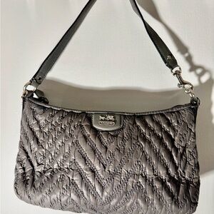 COACH 70th anniversary Maddison Quilted Gray Shoulder Bag (2011)